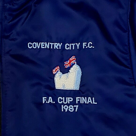 Rare COVENTRY CITY Vintage 1987 FA Cup Final Wembley Jacket Football Shirt Top - Picture 3 of 17